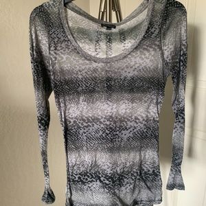 Express Sheer Burnout Long Sleeve